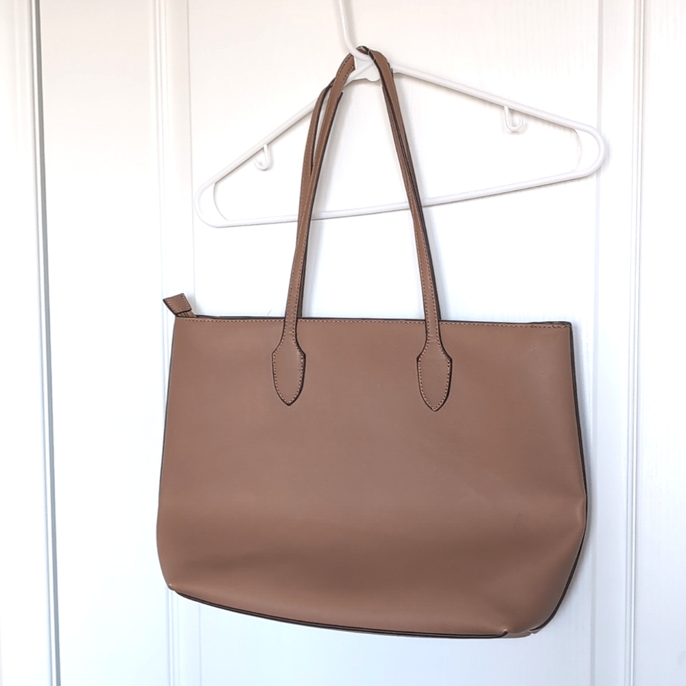 3/$15 Tan Camel Large Tote hand bag